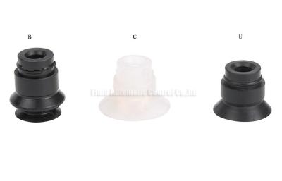 中国 0.34Mpa真空コンポーネント ベロー / フラット真空パッド 2 - 50mm, NBR / PU 材料 自動化産業用真空カップ 販売のため