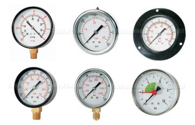 China -76cmHG - 1500Psi Pneumatic Air Pressure Gauge,Pressure Manometer 40mm-150mm Dial Size for sale