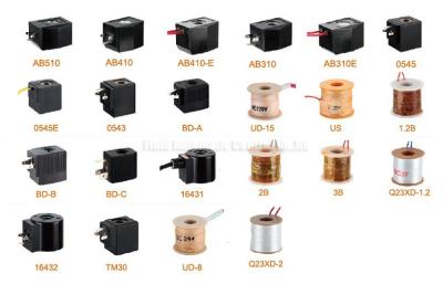 China Bobinas de la válvula electromagnética del aire para la válvula bidireccional de dos posiciones DC24V AC220V del agua en venta