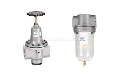 China Pipe Line Pneumatic Diaphragm Air Regulator , Air Lubricator Port Size G2