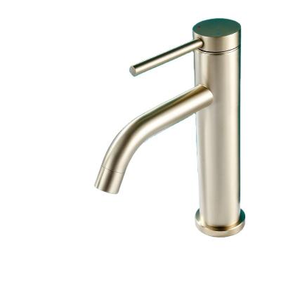 China Hot Selling Design Single Handle Stainless Steel Single Handle Faucet Basin Faucet Single Handle Bathroom Basin Faucet Faucets for sale