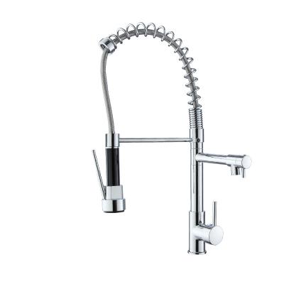 China Metered Installation Rod Spring Faucet Mixer Watermark Single Deck Faucets Brushed Stainless Steel Round High Curved Faucet Basin Mixer Tap for sale