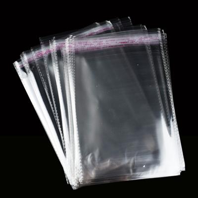 China Moisture Proof Transparent Cellophane Clear Plastic Bag Bopp Opp Self Adhesive Poly Plastic Bag for sale