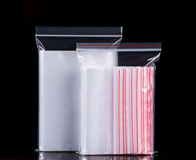 China Small Zip Lock Moisture Proof Bag Various Size Clear Frosted Transparent Bag With Zipper Packaging for sale