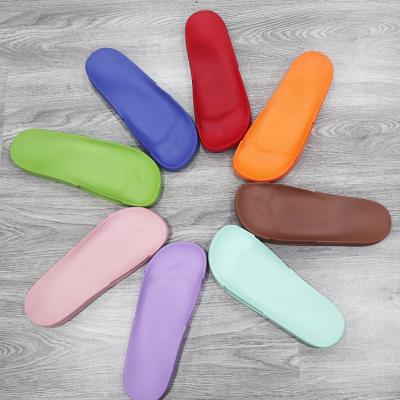 China sole factory PVC slippers sole for shoes making, Multicolor high quality rubber sole for slides sandals sizes 6-13 en venta