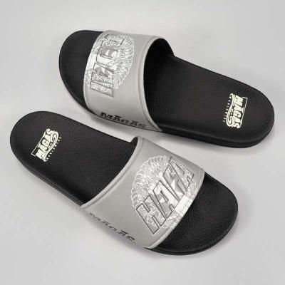 China Custom Logo Men Slides Footwear,Fashion unisex Sandals Custom black Plain Slides Slippers Sliders zu verkaufen