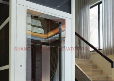 China La pequeña elevación del elevador del elevador residencial de cristal para los hogares carga 250-400kg en venta