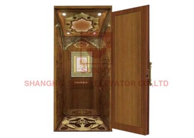 China Vvvf Residential 400kg Load Passenger Elevator Lift With Wood Material for sale