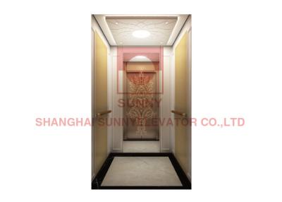 China De Lift van steelbandrose gold mirror modern residential, de Lift van het Lifthuis Te koop