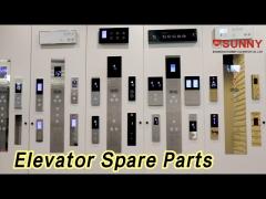 Stainless Steel Elevator Spare Parts Door Button Round Braille Easy installation