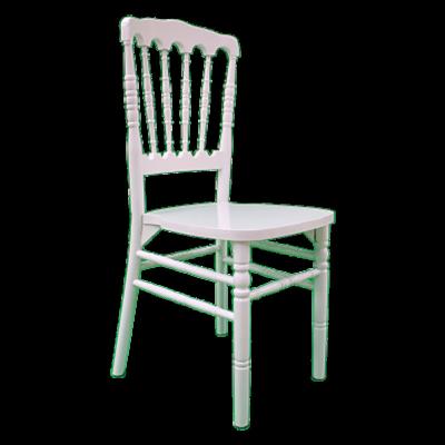 China Modern Wood Wedding Chair Stackable High Quality Cheap Napoleon Chair Hotel Furniture for sale