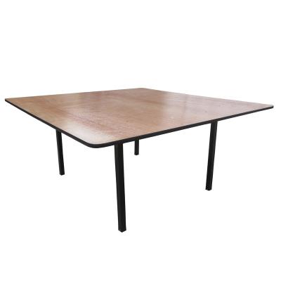 China Hot Sale 4ft Foldable Rectangle Outdoor Picnic Portable Straight Leg Folading Banquet Table For Banquet for sale