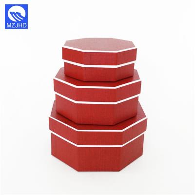 China Customized Handmade Red Fancy Rigid Board Box Paper Packaging For Gifts for sale