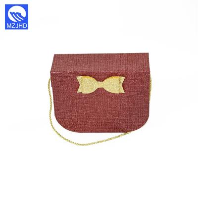 China New Type Handmade Gold Chain Small Boxes Cardboard Suitcase Box Gift for sale