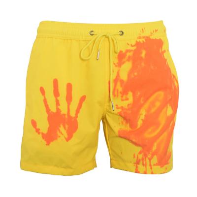 China Hot Summer Changing Surfing Men's Temperature Hot Quick-Drying Running Gym Sale Gym Swim Workout Shorts Breathable Shorts for sale