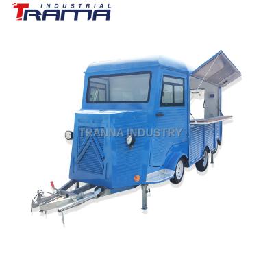 China Retro Vegetable Processing Factory Barbecue Juice Kebab Mobile Food Canteen Van Made in Qingdao, China for sale