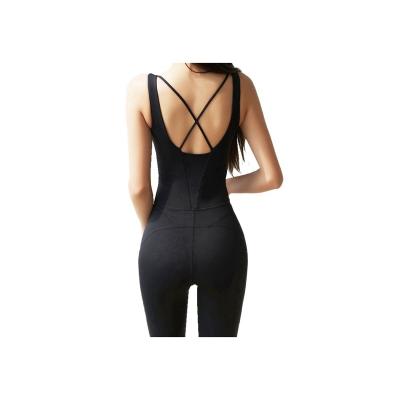 China Summer Viable High Quality Cheap Custom Women's Wholesale Yoga Clothing One Piece Clothes for sale