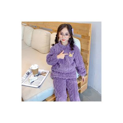 China Good price thermal high quality cheap winter grip thickening anti-fouling children's pajamas for sale