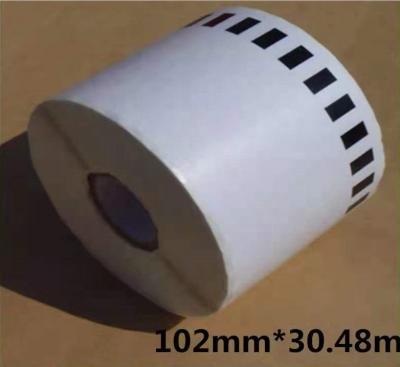 China Waterproof DK Thermal Materials 102mm x 30.48m/roll Label DK 22243 Continuous Roll DK 22243 Label Models for sale