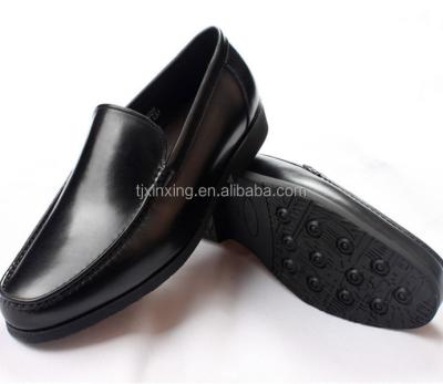 China China water proof xinxing black patent police genuine leather shoes for men for sale