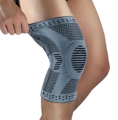 China Wholesale Low Price Unisex Elastic Breathable Knee Protector Brace Weightlifting Knee Support Knee Support Sheath For Running Gym for sale