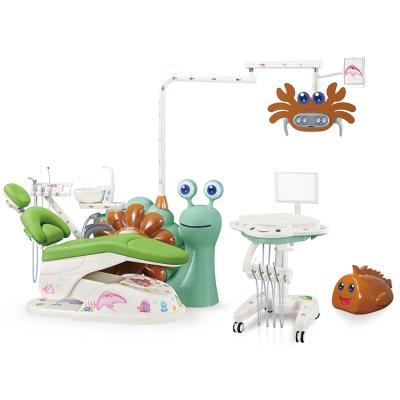 China Lovely Cartoon Factory Price Metal Children Kids Dental Chair Unit Equipment for sale