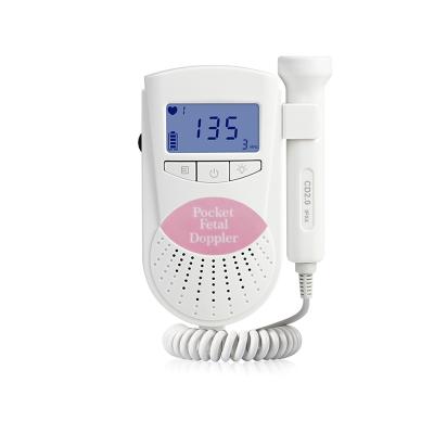 China Wholesale Pregnant Portable Fetal Monitor Baby Heart Rate Doppler Stethoscope CE Certification Baby Heartbeat Detector for sale