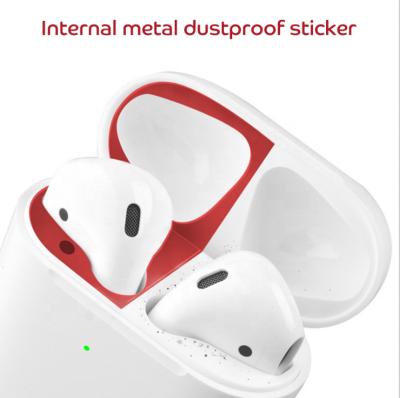 China HOT SALE dirtproof and dustproof Suitable for Headphone Metal Airpods2 Sticker Metal Dust Proof Inner Cover for sale