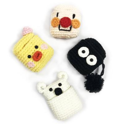 China Cartoon suitable for airpods pro woolen cover suitable for apple wireless headphones cartoon woolen cover for sale