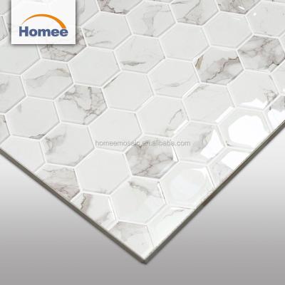 China Modern 3d inkjet bathroom wall tile printed bathrooms wall floor mosaic tiles for sale