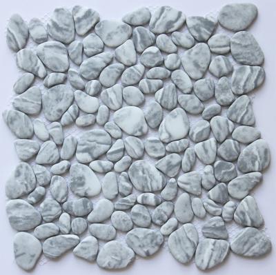 China New design pebble stone mirror mosaic flooring for swimming pool for sale