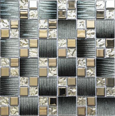 China Cheap Price Parquet Glass Mosaic Kitchen Floor Tiles for sale