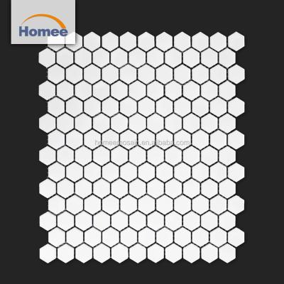 China Factory Direct Sale Premium Ceramic Floor Tiles Small Mosaic Patterns Superior Easy Quality Hexagonal Mosaics for sale