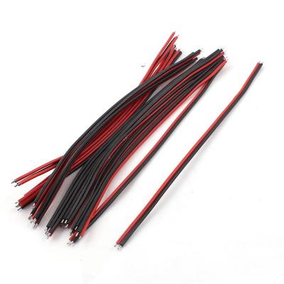 China Heating 8inches and 22awg Black Breadboard Tin Plate Red PVC Wire Two Ends Jumper Cable Wires for sale