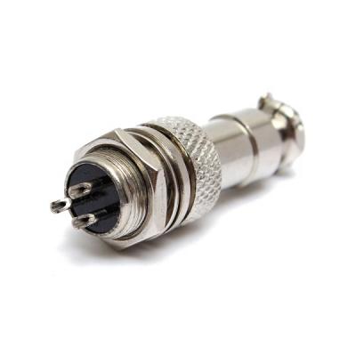 China Electronics GX12 3 Pin 12mm Aviation Audio Male Plug XLR Jack Cable Connector Female Kit for Vehicle Navigation Radio Station for sale