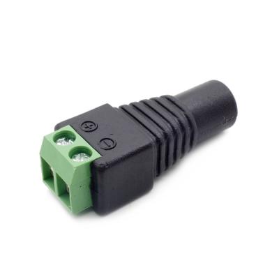 China Power DC Power Socket Solderless Jack Connector For LED Female Strip for sale