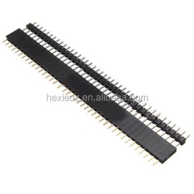 China audio & 40pin 2.54mm SIL Pin Header Socket Row Strip PCB Visual Male and Female Connector for sale