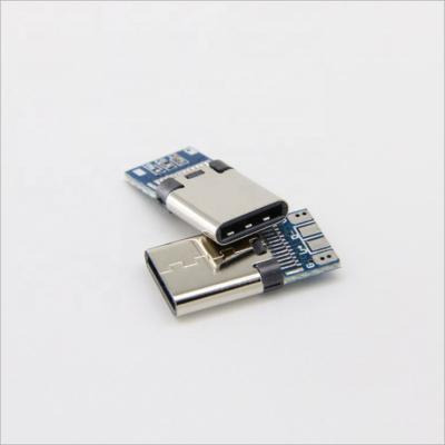 China Power USB 3.1 Type C Male SMT+PCB Connector 3.1 Version For DIY Kit for sale