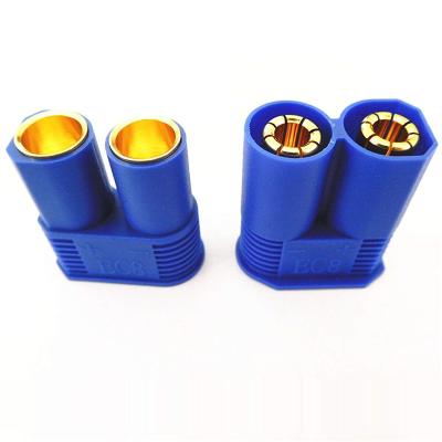 China EC8 Power Connector with 8mm Gold Bullet Plug Banana Plug Male Female Connector for RC ESC Motor LIPO Battery for sale