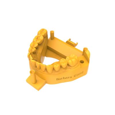 China Laranja Amarelo Modelo de implantação de luz dental de alta precisão Resina para impressão 3D DLP e LCD de banda de 405 nm à venda