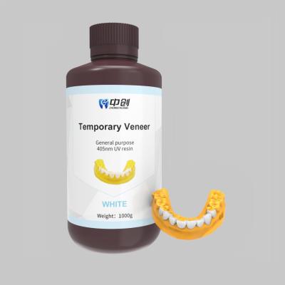 China 3D Printed Temporary Veneers for Hard Tissue Surfaces Water Absorption Rate 0.5-0.75% Breaking Elongation Rate 7.5-8.5 for sale