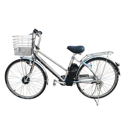 China 26 Inch E-Bike Stainless Steel Three-Speed ​​Steel Internal Variable Bicycle Swap Bike Unisex Road Bike 36 Volt for sale