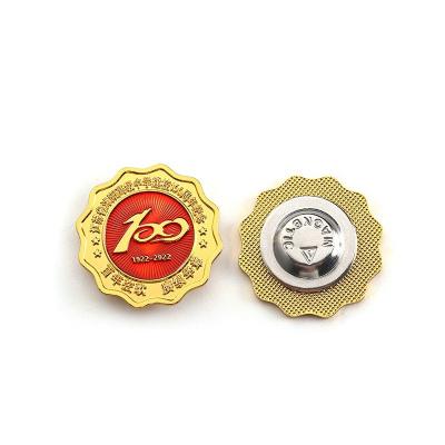 China Europe Lapel Badges Brands Wholesale Free Sample Design Logo Metal Hard Enamel Pins Custom Made For Souvenir for sale