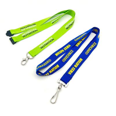 China ID Badge Neck Lanyard/Blank Quality Logo Printed Lanyards OEM Custom Sublimation Polyester Nylon Plain Wholesale Business Factory for sale