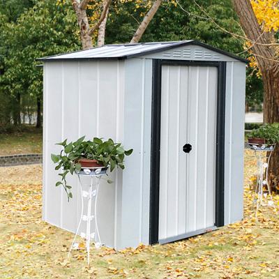 China Easily Assembled Outdoor 6x10 ft High Performance Storage Metal Garden Shed for sale