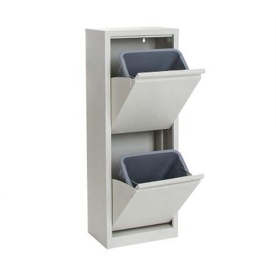 China Kitchen Trash Steel Cabinet Pull Out Trash Storage Box for sale