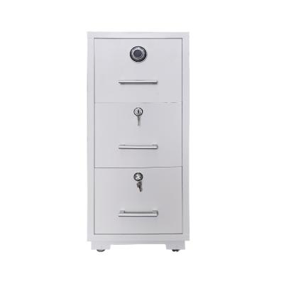 China Fireproof 3 Drawer Adjustable Movable Pedestal (Height) Filing Cabinet Lock Storage Unit Closet for sale