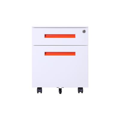 China (Size) Adjustable Modern Style Five Wheels Can Be Locked Steel Movable File Storage Cabinet for sale