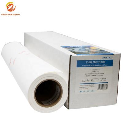 China 210g Photographic Decorative Painting Printing Medium Photography Acid Free Exposure Printing Etching Matte Inkjet Fine Art Photo Paper Roll for sale