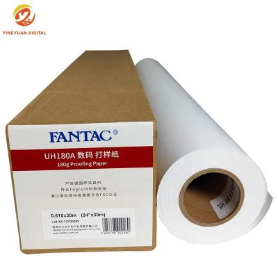 China Magazine Proofing Media Packaging And Wrapping And Roll Proofing Semi Glossy Imitation Copper Digital Proofing Magazine Inkjet Media 180g Printing RC Photo Paper Proofing for sale